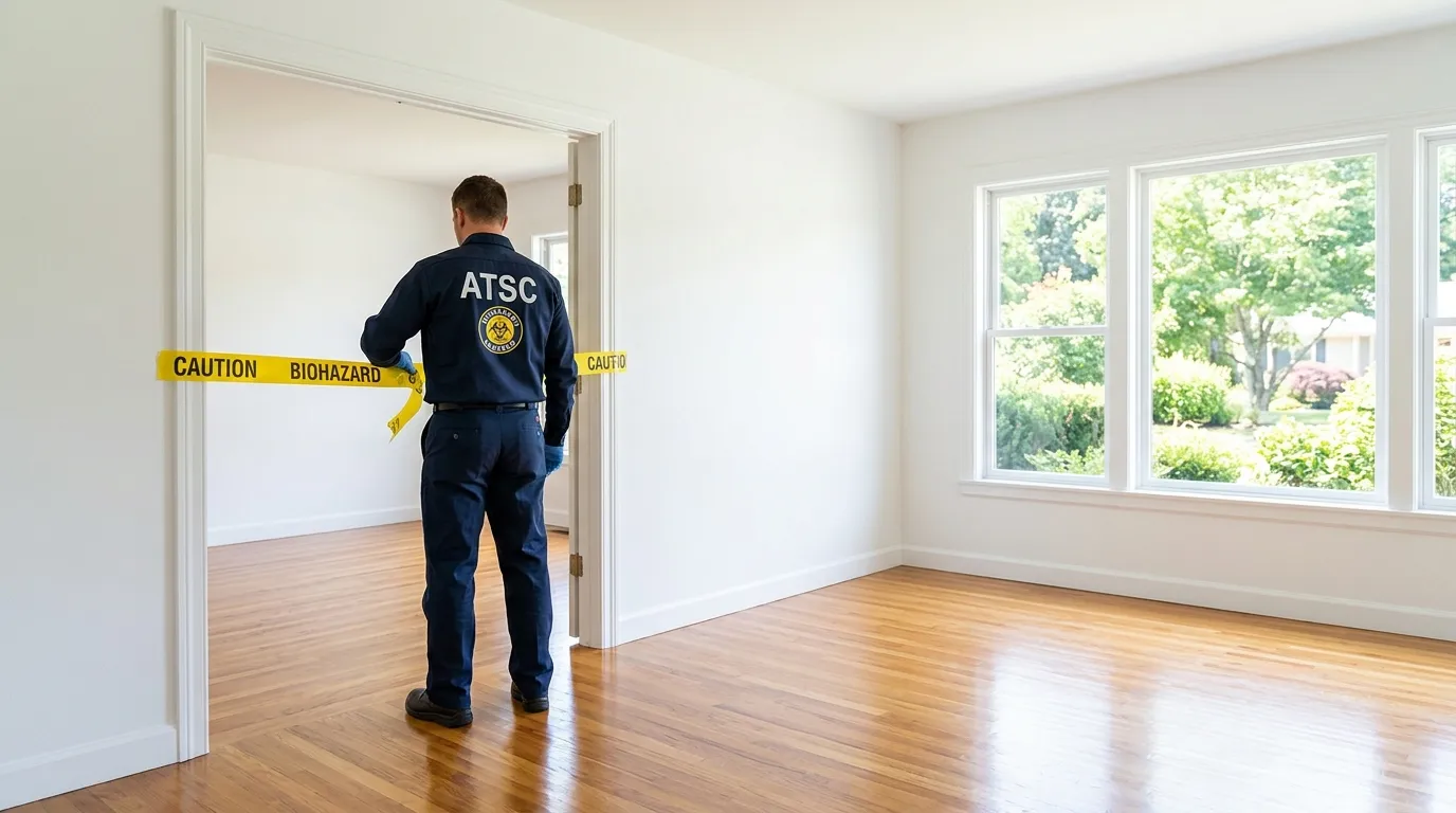 Certified biohazard cleanup crew performing Crime Scene Cleanup in Bloomfield