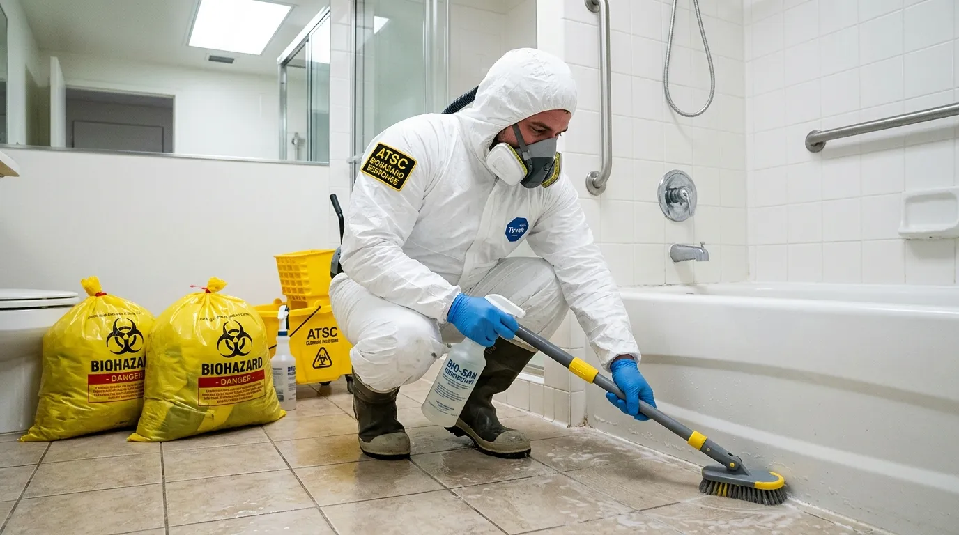 Decontamination equipment deployed for Blood Cleanup in Bloomfield